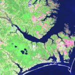 neuse river basin area satelite image